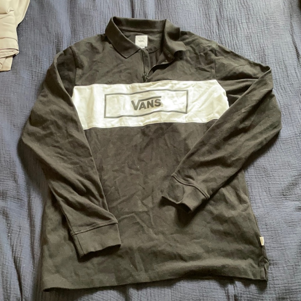 Vans Hewitt quarter zip long Sleeve shirt (L)
